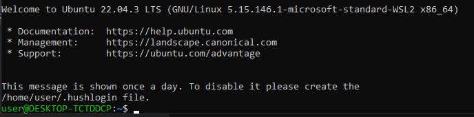 wsl2 ubuntu 22.04 install success